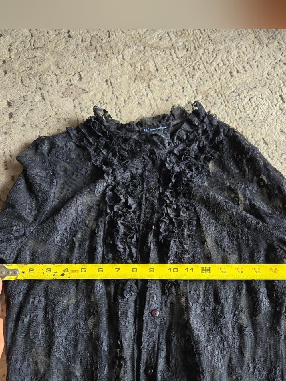 Y2k Gothic Lace Blouse - Picture 5 of 8